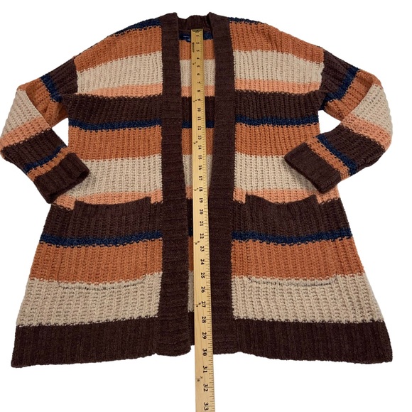 American Eagle Chenille Striped Oversized Open Cardigan - Women’s XS Small - Picture 4 of 12